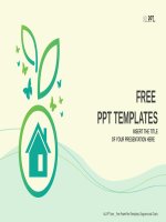 ( mẫu powerpoint ) green house on the plants and butterflies powerpoint templates widescreen 