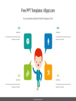 ( mẫu powerpoint ) four speech bubble powerpoint diagram 