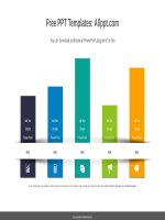 ( mẫu powerpoint ) paper card bar chart powerpoint diagram 