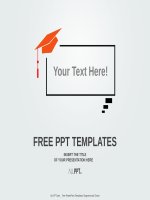 ( mẫu powerpoint ) graduation cap on speech balloon powerpoint templates standard 