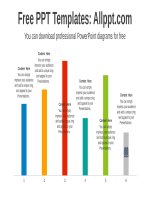 ( mẫu powerpoint ) vertical column chart powerpoint diagram 