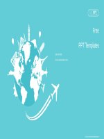 ( mẫu powerpoint ) world travel concept powerpoint templates 