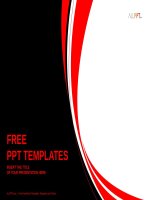 ( mẫu powerpoint ) abstract red and black wavy background powerpoint templates standard 