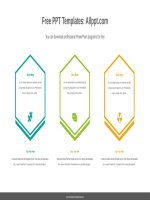 ( mẫu powerpoint ) hexagonal text box powerpoint diagram template 