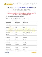 tu vung ngu phap tieng anh giua ki 1 lop 5 