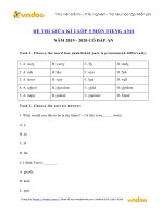 de kiem tra giua ki 2 lop 5 mon tieng anh nam 2019 2020 