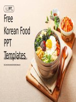 ( mẫu powerpoint ) korean food powerpoint templates 
