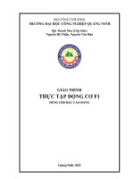 Giáo trình Thực tập động cơ F1 (Trình độ: Cao đẳng): Phần 1 - Trường ĐH Công nghiệp Quảng Ninh