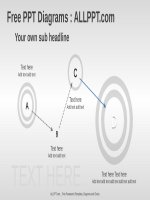 ( mẫu powerpoint ) circle flow PPT diagrams widescreen 