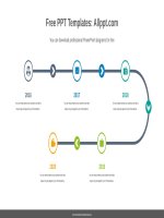 ( mẫu powerpoint ) bend line arrow powerpoint diagram 