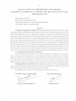 Quản lý công tác phối hợp giữa nhà trường, gia đình và xã hội tại các trường tiểu học huyện tây giang tỉnh quảng nam 3 