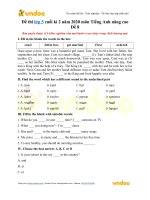 de thi lop 5 cuoi ki 2 mon tieng anh nang cao de 8 