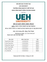 ĐỒ ÁN KẾT THÚC HỌC PHẦN MÔN PHÂN TÍCH THIẾT KẾ HỆ THỐNG Đề tài PHÂN TÍCH VÀ THIẾT KẾ HỆ THỐNG QUẢN TRỊ KHO DƯỢC