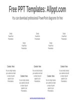 ( mẫu powerpoint ) horizontal diamond list powerpoint diagram 