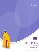 ( mẫu powerpoint ) yellow house real estate powerpoint templates widescreen 