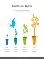 ( mẫu powerpoint ) dollar plant growth powerpoint diagram template 