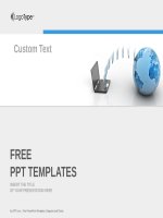 ( mẫu powerpoint ) data transferring computer powerpoint templates standard 