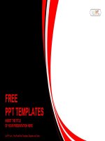 ( mẫu powerpoint ) abstract red and black wavy background powerpoint template widescreen 