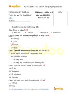 de thi hoc ki 1 lop 5 mon khoa hoc nam 2020 2021 