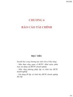 Bài giảng kế toán tài chính 2   chương 6 báo cáo tài chính 