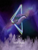 ( mẫu powerpoint ) flying space whale powerpoint templates 