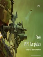 ( mẫu powerpoint ) army soldier in action powerpoint templates 