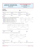 BỘ đề THI tốt NGHIỆP THPT TOÁN 31 
