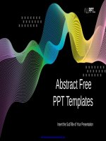 ( mẫu powerpoint ) abstract wave lines powerpoint templates 