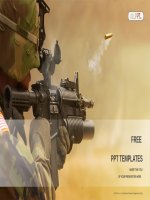 ( mẫu powerpoint ) submachine gun military powerpoint templates 
