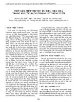 Một giải pháp truyền dữ liệu hiệu quả trong IoT ứng dụng trong hệ thống tưới