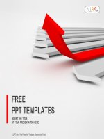 ( mẫu powerpoint ) arrow to success leadership concept powerpoint templates standard 