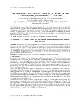 CÁC hợp CHẤT FLAVONOID GLYCOSIDE từ lá cây XUYÊN tâm LIÊN (andrographis paniculata burm  f ) ở VIỆT NAM 