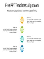 ( mẫu powerpoint ) circular arrows gear powerpoint diagram 