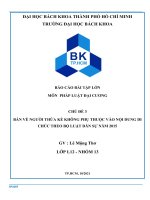 BÀN về NGƯỜI THỪA kế KHÔNG PHỤ THUỘC vào nội DUNG DI CHÚC THEO bộ LUẬT dân sự năm 2015 