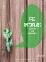( mẫu powerpoint ) green plant nature powerpoint templates widescreen 