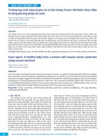 Trường hợp sinh sống từ phụ nữ có hội chứng turner thể khảm được điều 