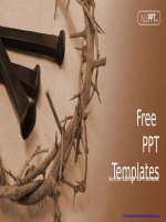 ( mẫu powerpoint ) jesus crown throns powerpoint templates 