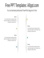 ( mẫu powerpoint ) cross text box powerpoint diagram 