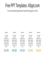 ( mẫu powerpoint ) five circle powerpoint diagram template 