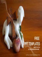 ( mẫu powerpoint ) easter decoration powerpoint templates widescreen 