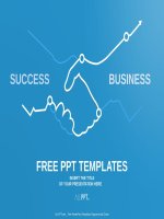 ( mẫu powerpoint ) abstract illustration handshake powerpoint templates standard 