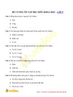 de on thi hoc ki 1 mon khoa hoc lop 5 