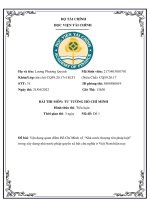 Vận dụng quan điểm Hồ Chí Minh về “Nhà nước thượng tôn pháp luật” trong xây dựng nhà nước pháp quyền xã hội chủ nghĩa ở Việt Nam hiện nay.