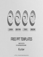 ( mẫu powerpoint ) time 4 clocks business powerpoint templates widescreen 