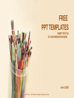 ( mẫu powerpoint ) brushs education PPT templates widescreen 