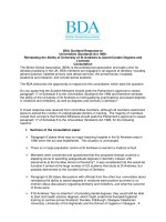 BDA Scotland Response St Andrews University Final