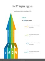 ( mẫu powerpoint ) large rising arrows powerpoint diagram 