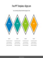 ( mẫu powerpoint ) four options rhombus powerpoint diagram 