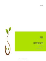 ( mẫu powerpoint ) tree green nature logo nature powerpoint templates widescreen 