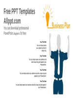 ( mẫu powerpoint ) business rising arrow powerpoint diagram template 